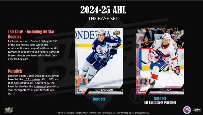 2024/25 Upper Deck AHL Hockey Hobby Box