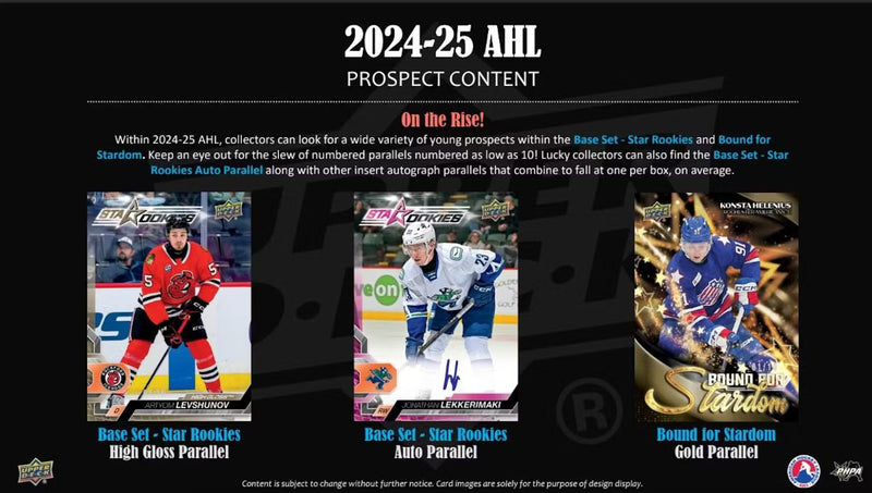 2024/25 Upper Deck AHL Hockey Hobby Box