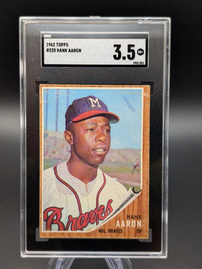 1962 Topps #320 Hank Aaron SGC 3.5 VG+