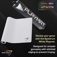 BCW Spectrum Playmat with Stitched Edging - White