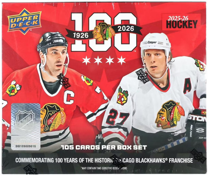 2025/26 Upper Deck Chicago Blackhawks Centennial Hockey Box Set *In-Store Only*
