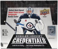2024/25 Upper Deck Credentials Hockey Hobby Box *CALL FOR PRICE*