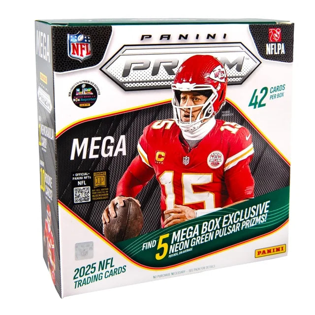 2025 Panini NFL Prizm Green Mega Box
