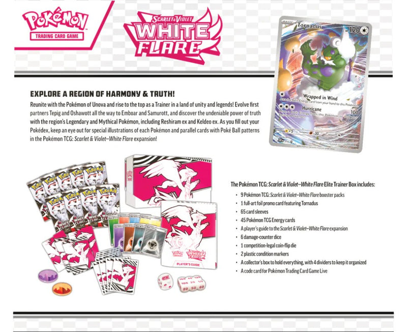 Pokemon Center Scarlet & Violet: White Flare Elite Trainer Box