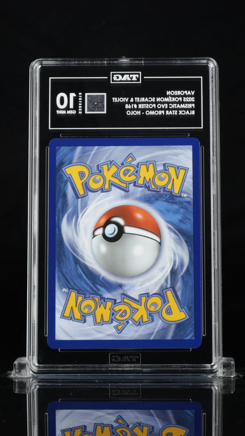 VAPOREON - TAG 10 - 2025 Pokémon Scarlet & Violet Black Star Promos #168 - Holo