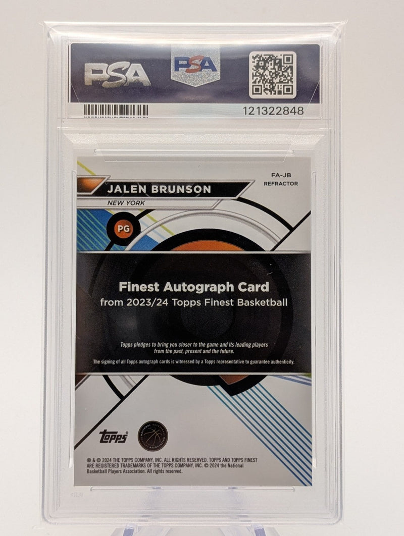 2023 Topps Finest Jalen Brunson Finest Auto-Refractor PSA 10