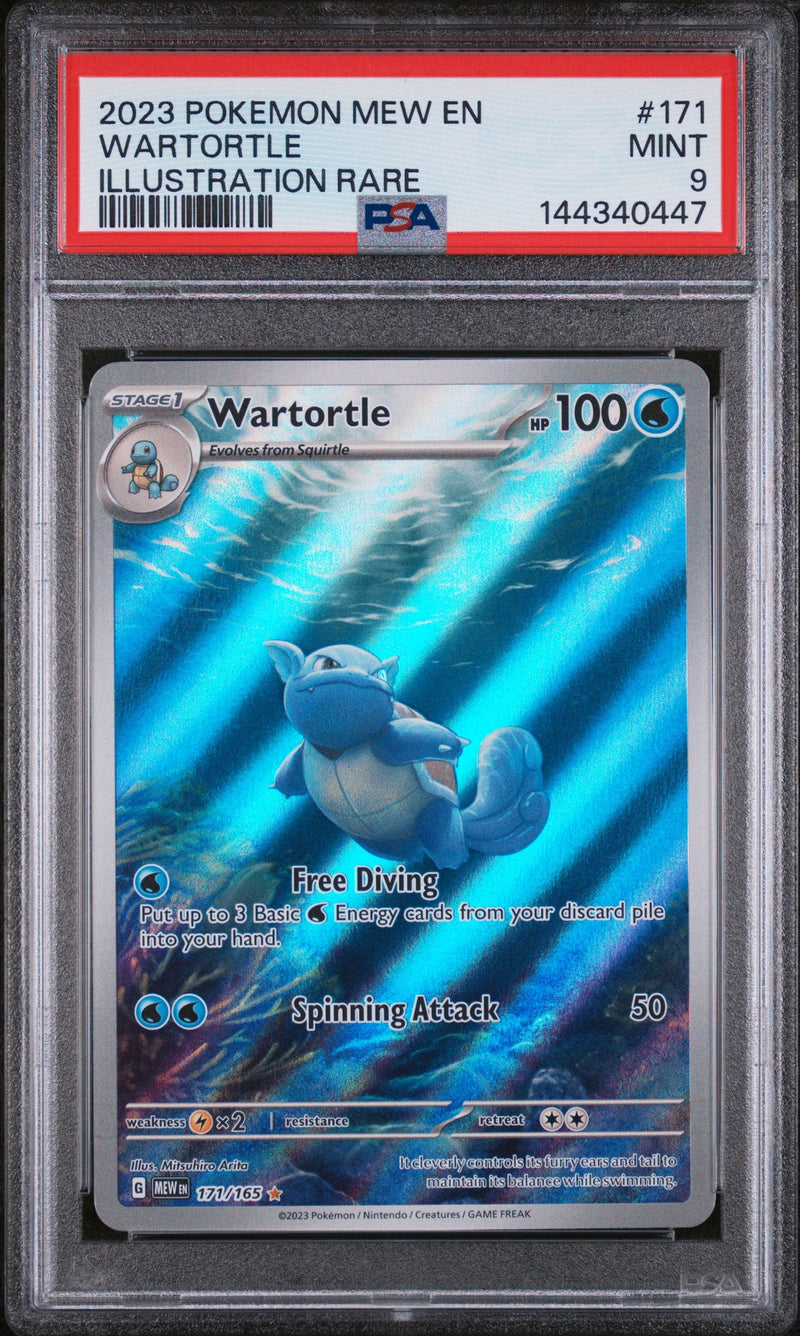 2023 Pokemon MEW EN - 151 #171 Wartortle Illustration Rare PSA 9