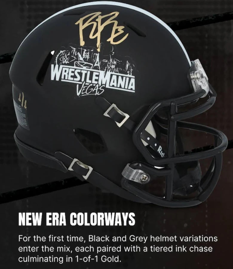 2026 Fanatics Under Wraps Wrestlemania 42 Autographed WWE Mini Helmet