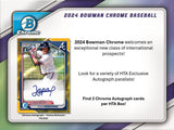 2024 Bowman Chrome Baseball HTA Choice Box