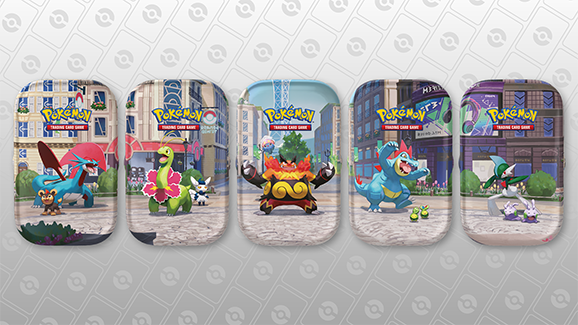 Pokémon TCG - Mega Evolution - Lumiose City Mini Tins Display