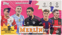 2023/24 Topps Chrome Merlin UEFA Club Competitions Soccer Hobby Box