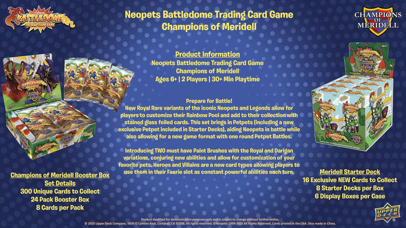Neopets Battledome TCG: Champions of Meridell Booster Pack