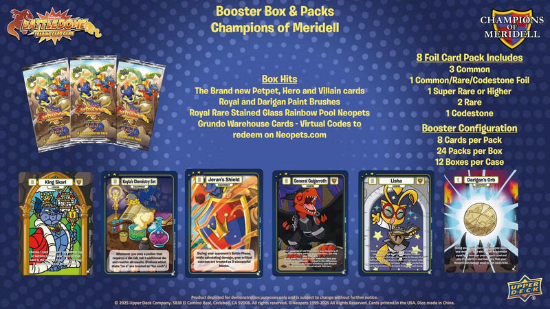Neopets Battledome TCG: Champions of Meridell Booster Pack