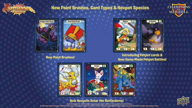 Neopets Battledome TCG: Champions of Meridell Booster Pack