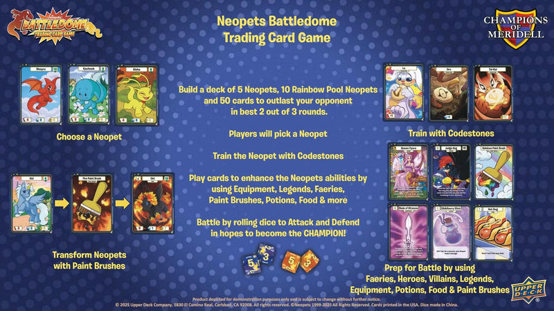 Neopets Battledome TCG: Champions of Meridell Booster Pack