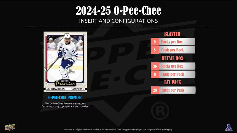 2024/25 Upper Deck O-Pee-Chee Hockey Blaster Box