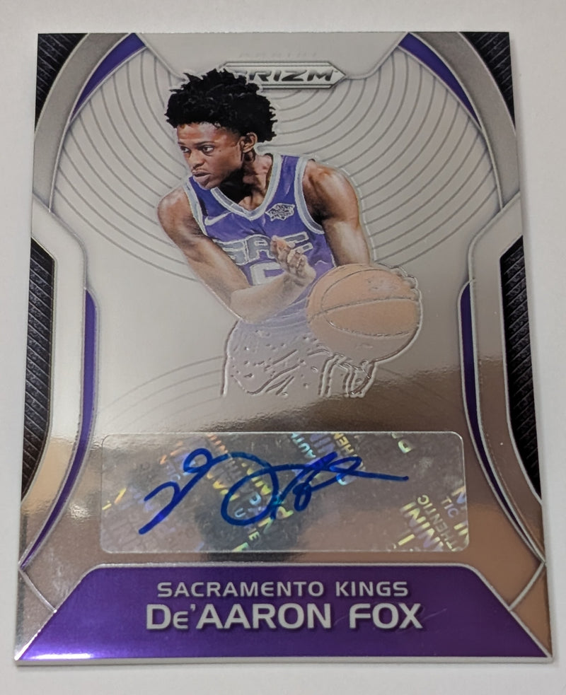 2017/2018 De'Aaron Fox Prizm Autograph