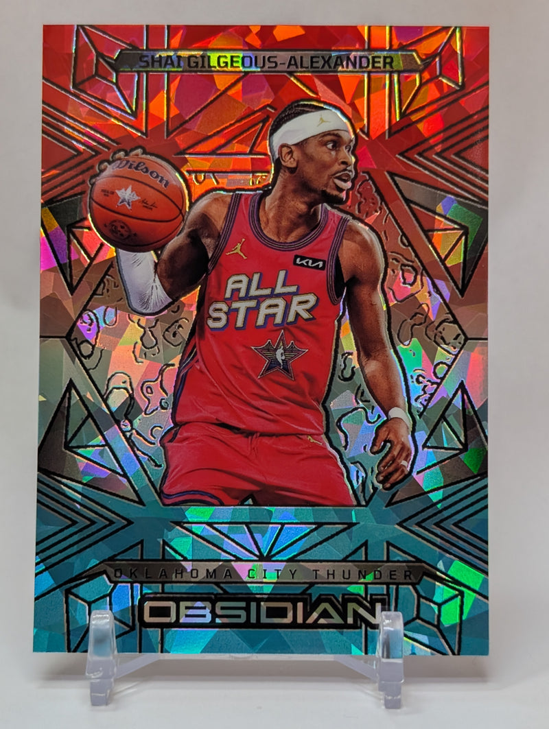 2024/25 Panini Obsidian Basketball Shai Gilgeous-Alexander Electric Etch Fire & Ice 30/49