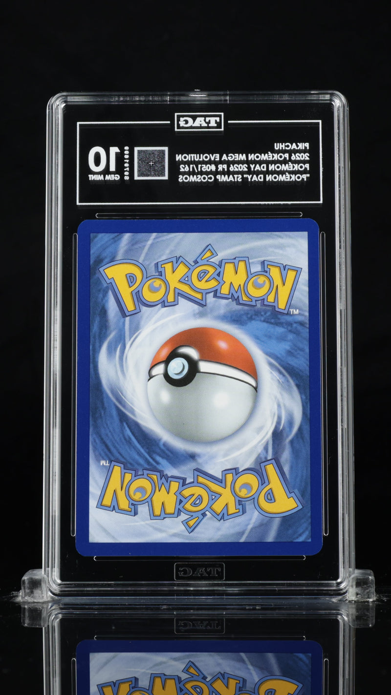 2026 Pokémon PIKACHU Mega Evolution #051/162 TAG 10 GEM MINT