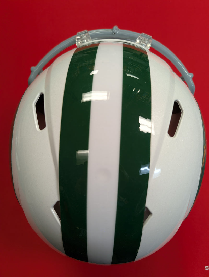 New York Jets Riddell Speed Authentic Helmet - Classic White Alternate