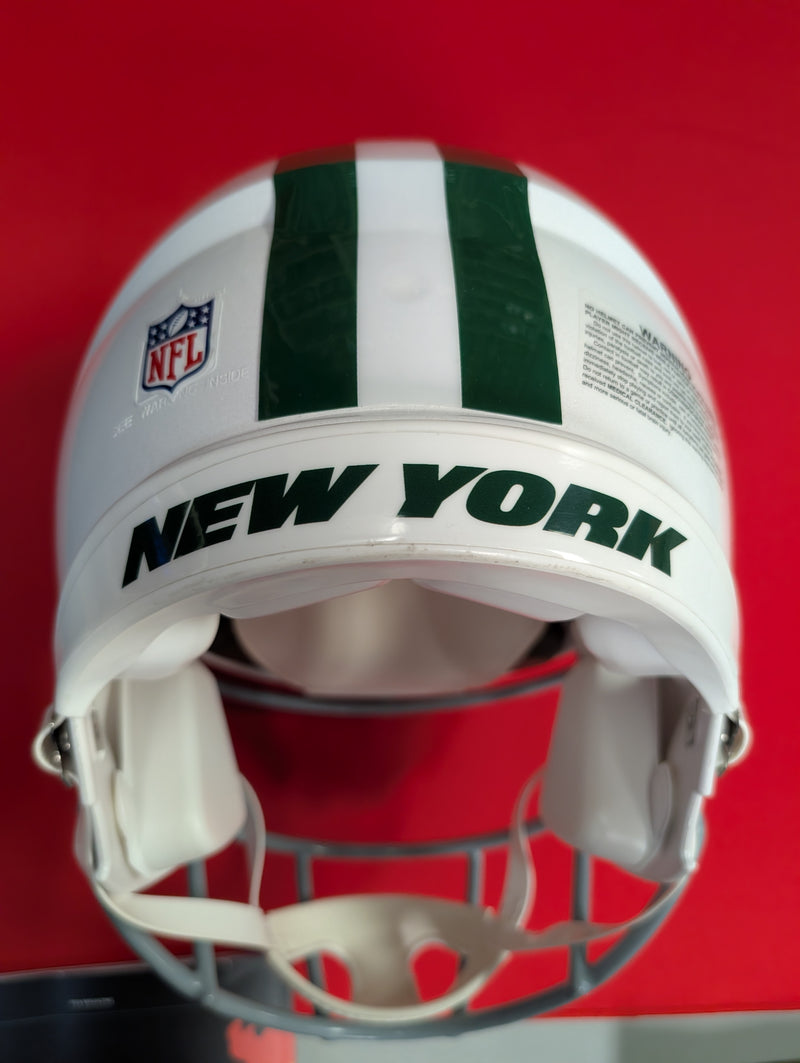 New York Jets Riddell Speed Authentic Helmet - Classic White Alternate