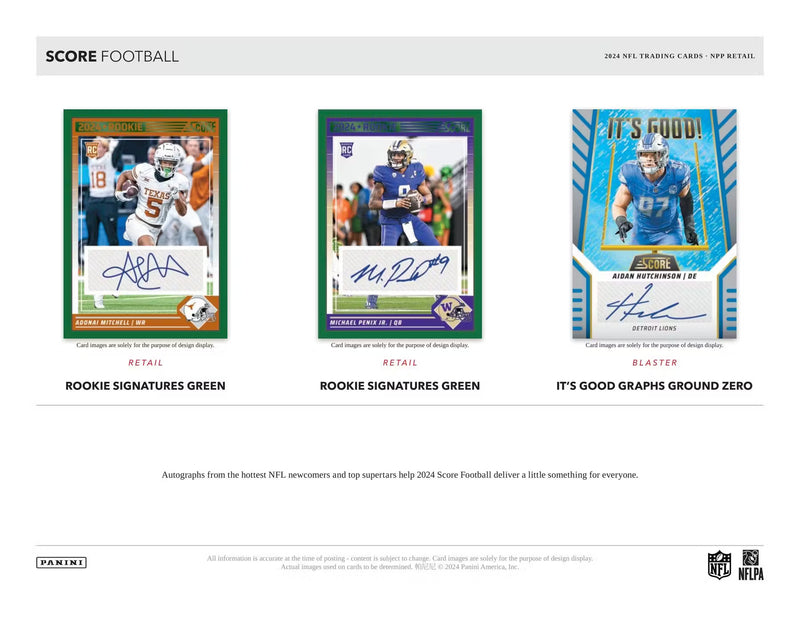 2024 Panini Score Football Retail Pack