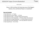 2023/24 Topps Chrome Basketball Blaster Box