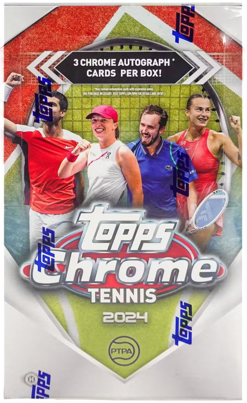 2024 Topps Chrome Tennis Hobby Box Maple Leaf Sports