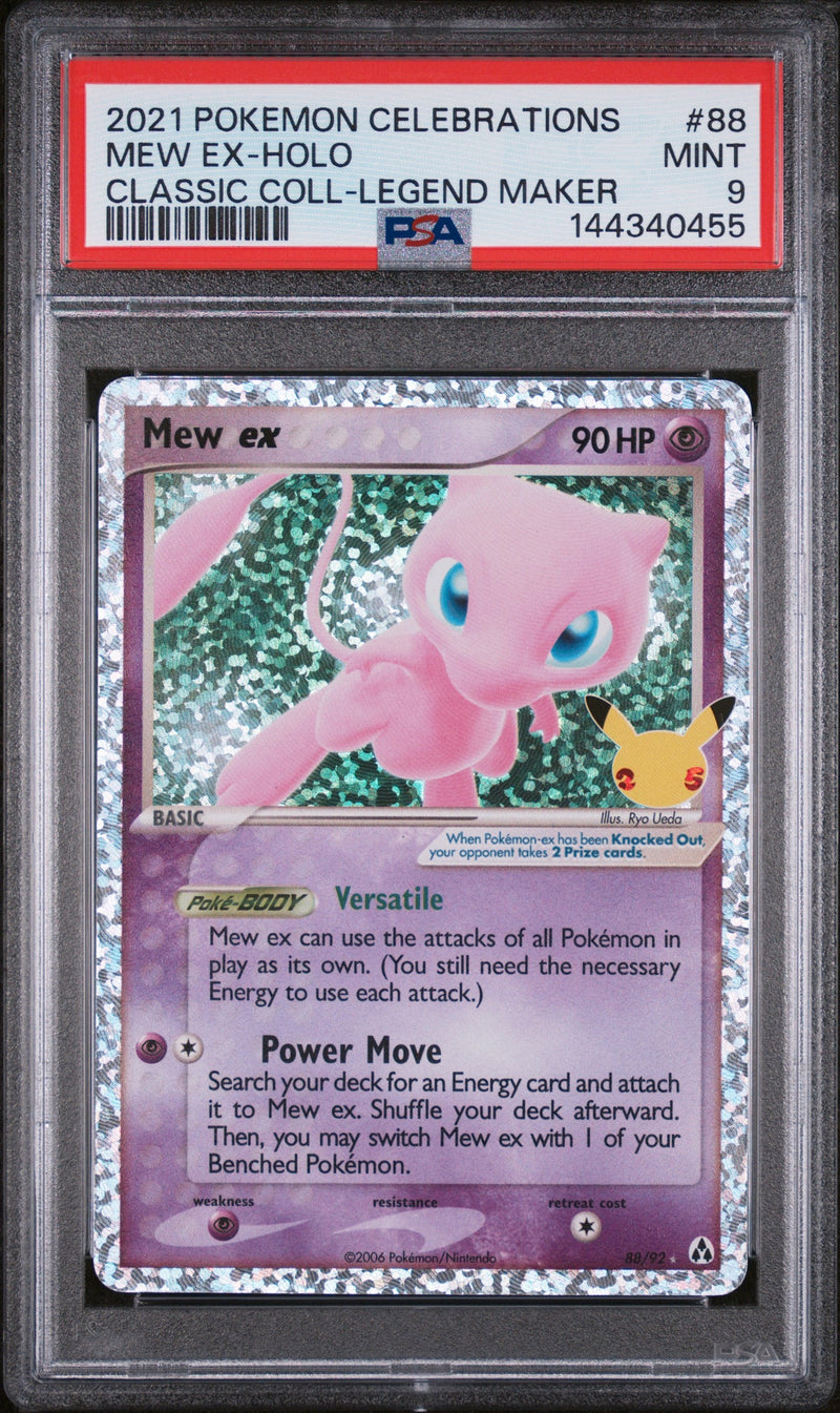 2021 Pokémon Celebrations Classic Collection #88 Mew ex-Holo PSA 9