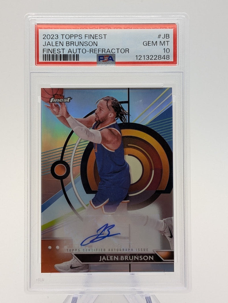 2023 Topps Finest Jalen Brunson Finest Auto-Refractor PSA 10