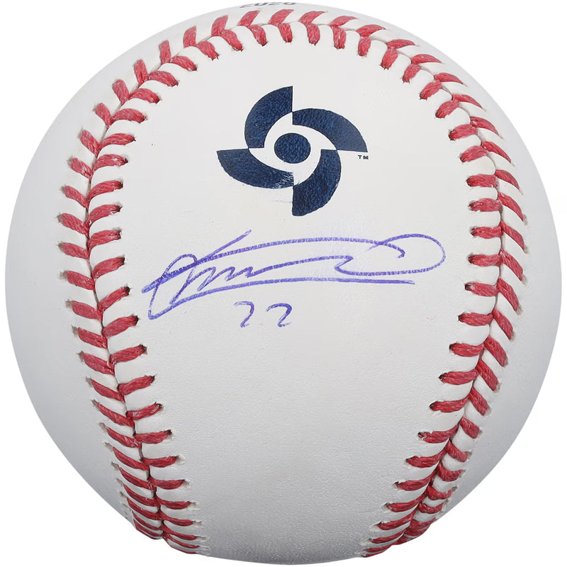Vladimir Guerrero Jr. Dominican Republic Baseball Autographed Fanatics Authentic 2026 World Baseball Classic Baseball