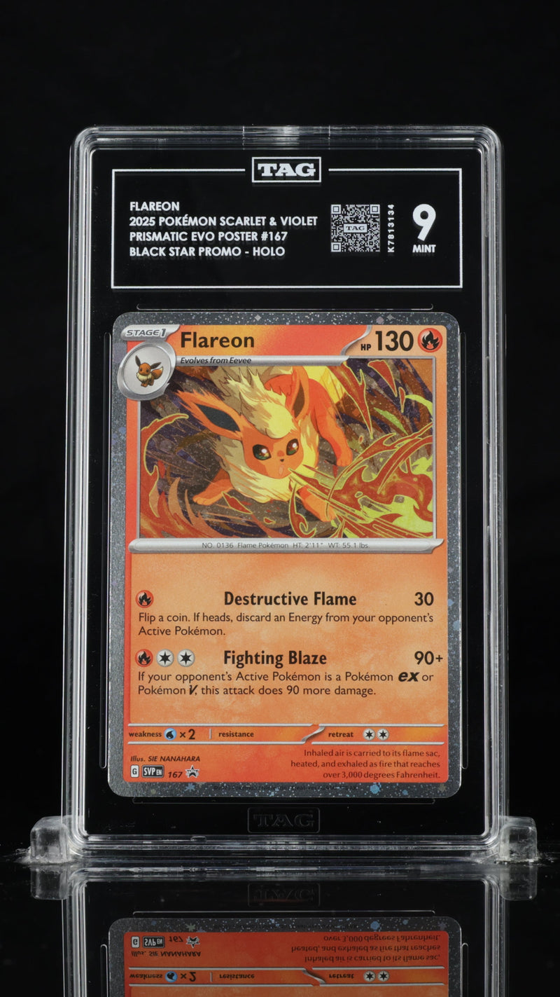 Flareon - 2025 Pokémon Scarlet & Violet Black Star Promos #167 TAG 9