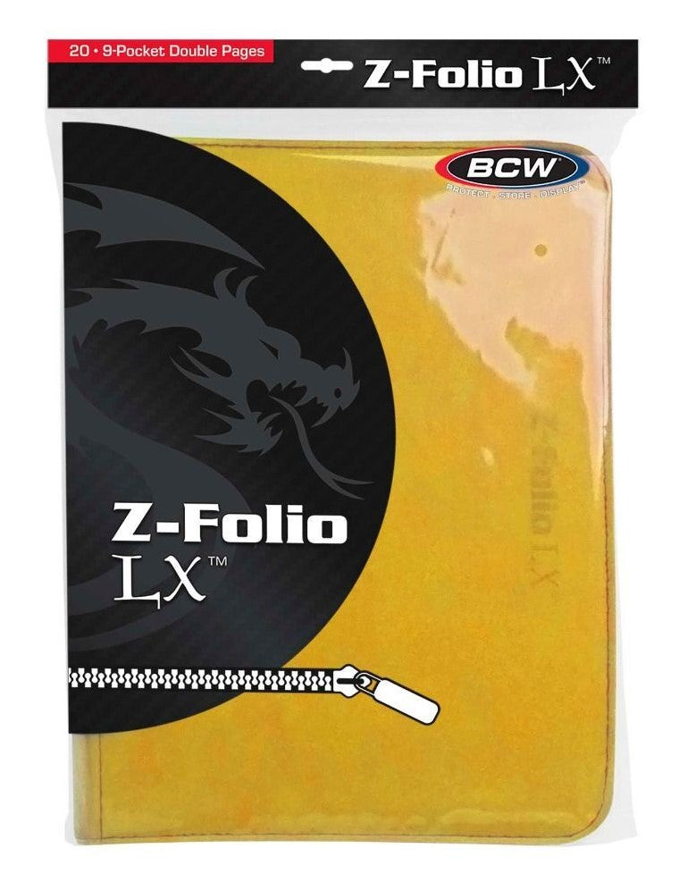 BCW Z-Folio 9-Pocket LX Album - Yellow