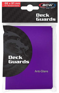 BCW Deck Guards - Double Matte - Purple