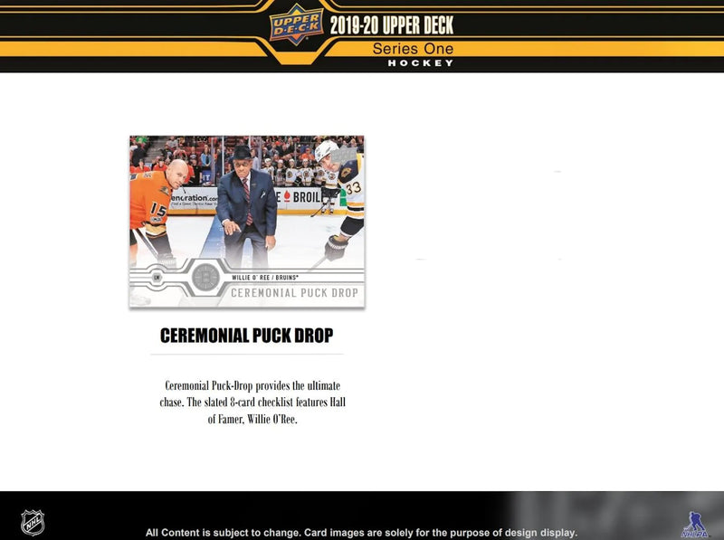 2019/20 Upper Deck Series 1 Hockey Retail Pack
