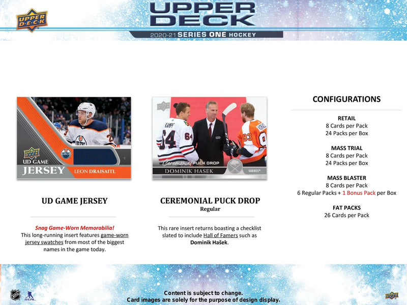 2020/21 Upper Deck Series 1 Hockey Retail Box