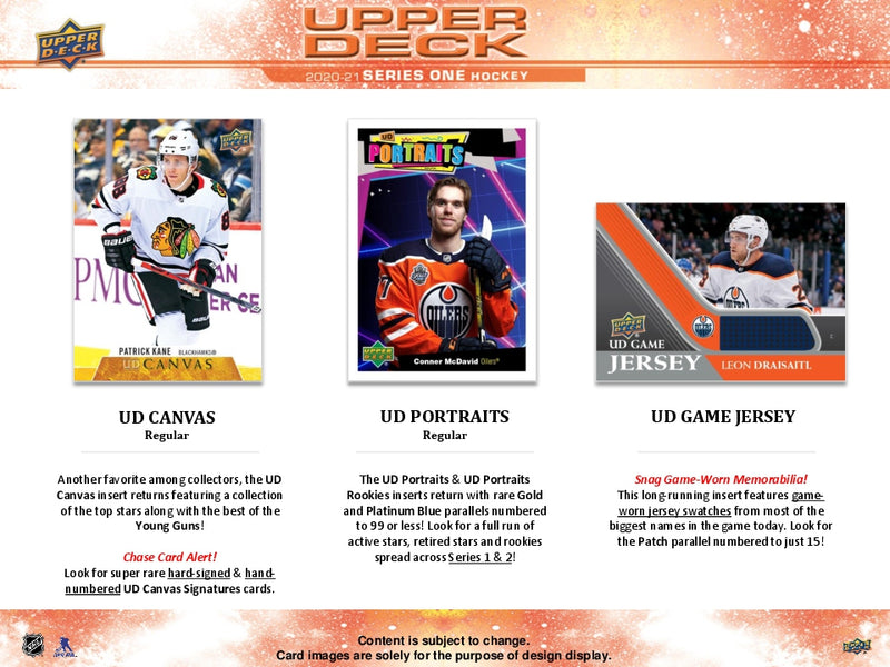 2020/21 Upper Deck Series 1 Hockey Hobby Pack