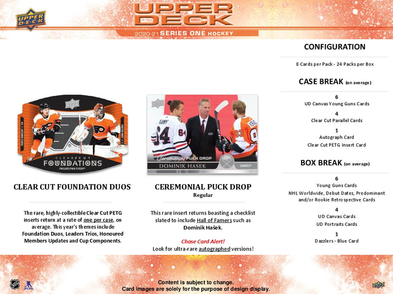 2020/21 Upper Deck Series 1 Hockey Hobby Pack