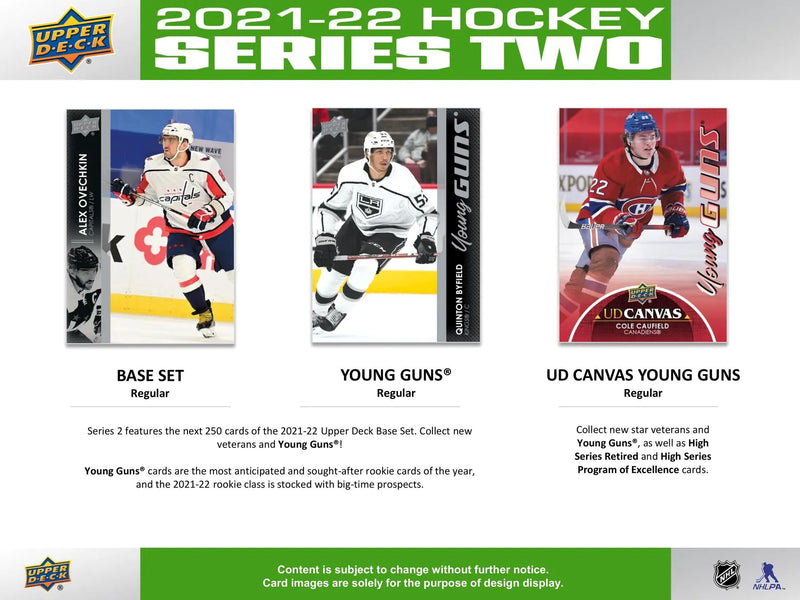 2021/22 Upper Deck Series 2 Hockey Retail Tin