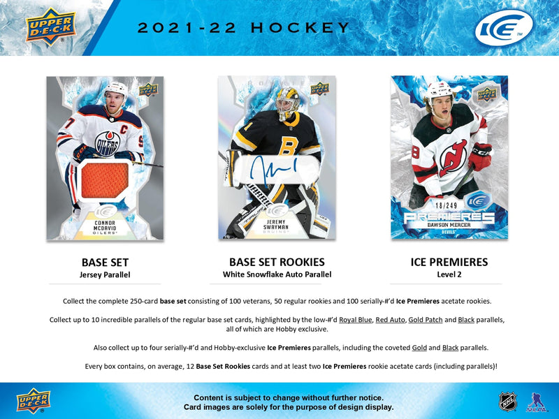 2021/22 Upper Deck ICE Hockey Hobby Box