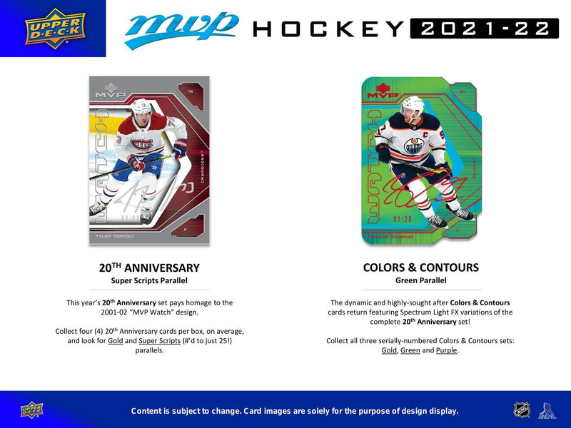 2021/22 Upper Deck MVP Hockey Fat Pack