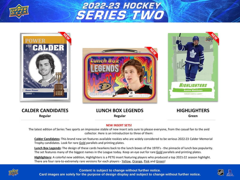 2022/23 Upper Deck Series 2 Hockey Hobby Box