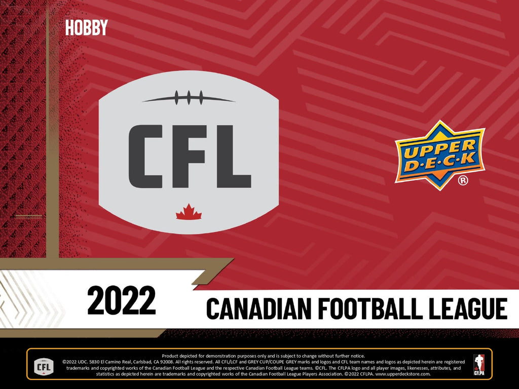 2022 Upper Deck CFL Football 10-Box Hobby Case