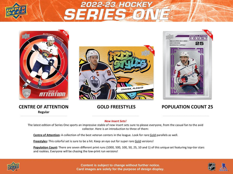 2022/23 Upper Deck Series 1 Hockey Hobby Pack