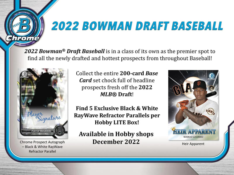 2022 Bowman Draft Baseball LITE Box