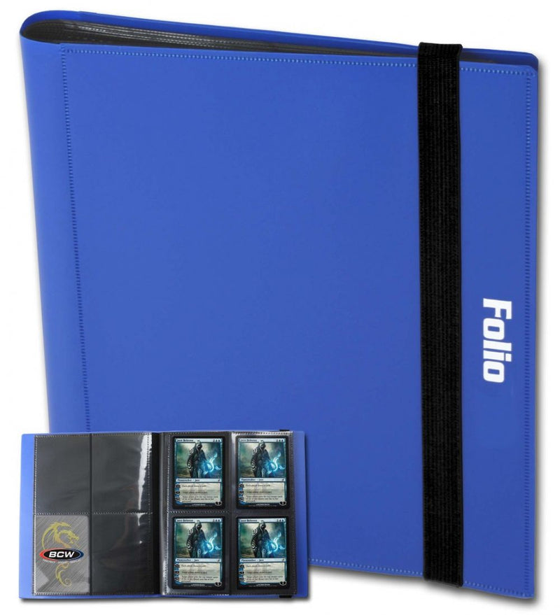 BCW Card Folio 4-Pocket Album - Blue