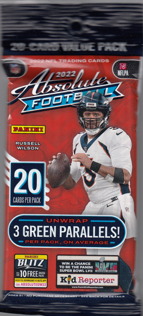 2022 Panini Absolute Football Value Pack