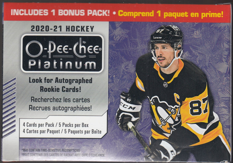 2020/21 Upper Deck O-Pee-Chee Platinum Hockey Blaster Box