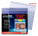 Ultra-Pro Vertical Booklet 1-Touch Resealable Bags
