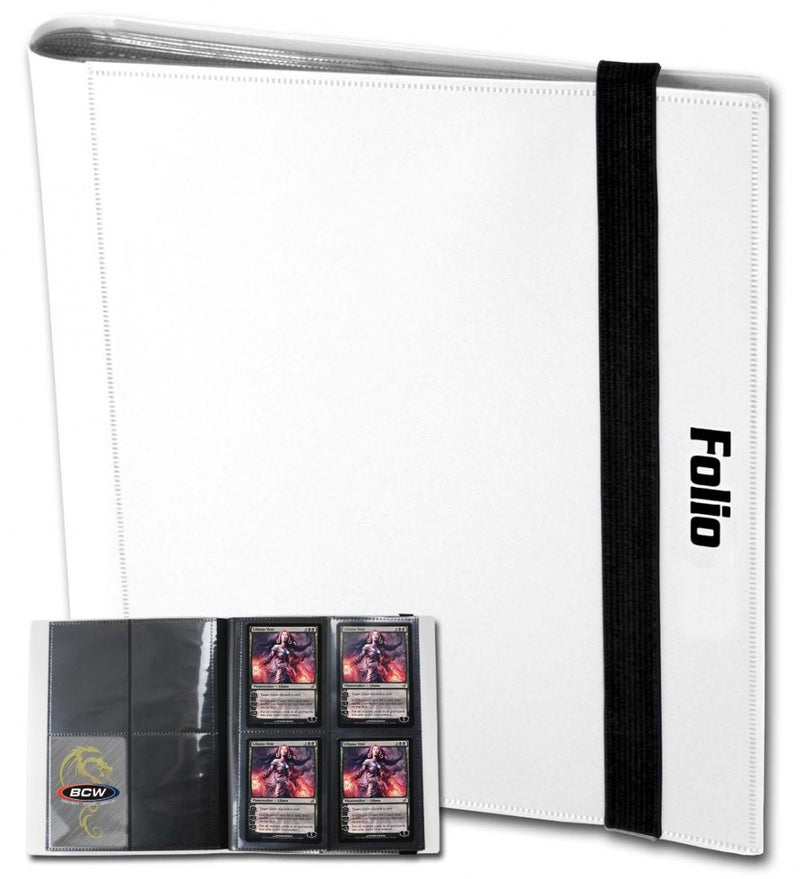 BCW Card Folio 4-Pocket Album - White